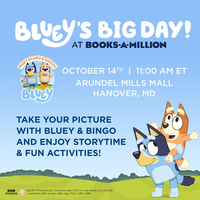 Bluey's Big Day at Books-A-Million!